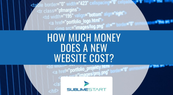 How much money does a new website cost
