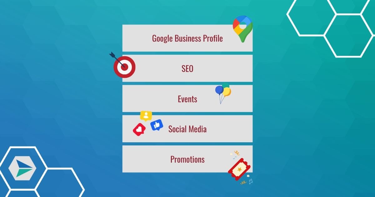 In this table SublimeStart shares 5 local marketing strategies for your restaurant